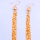 Chain Fringe Dangle earring, 22k Gold plated, Wholesale Brass jewelry